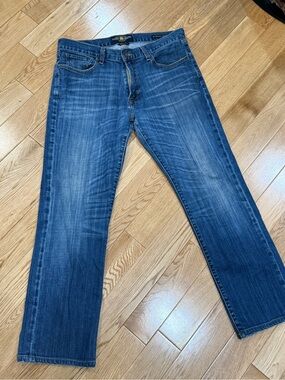 Lucky Brand Men's Medium Blue Straight Jeans (33x34)